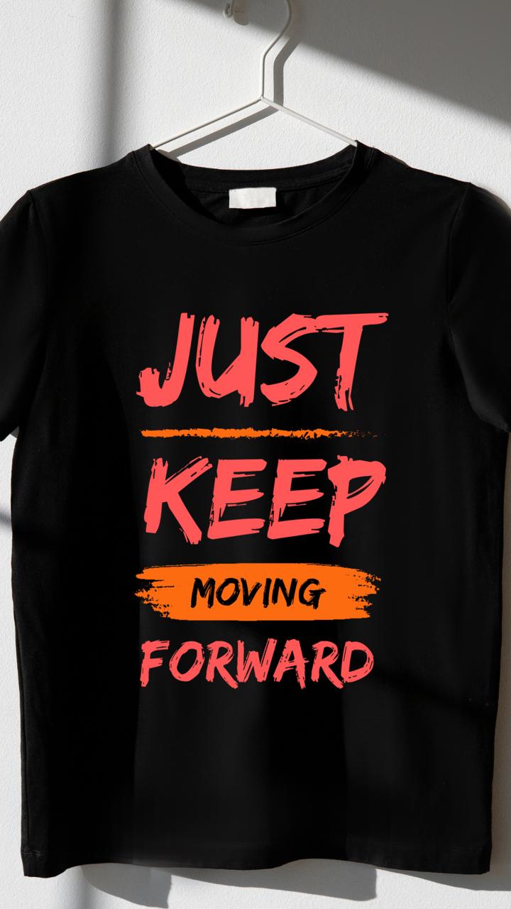 Men's Half Sleeve Back Printed T-Shirt